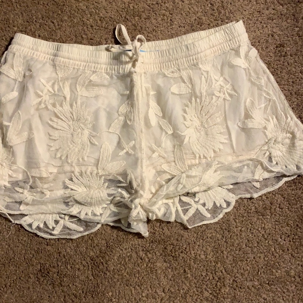 Lace short shorts